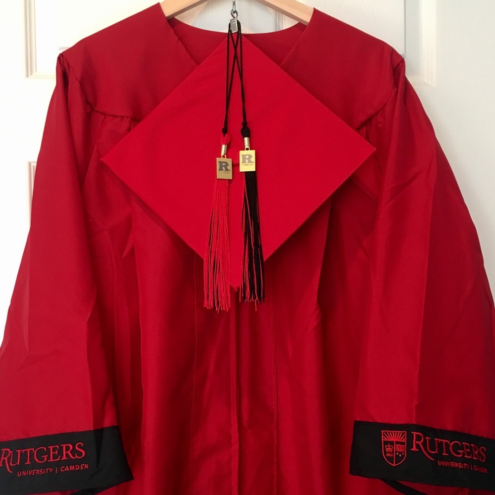 Rutgers Camden - School of Arts gown and hood